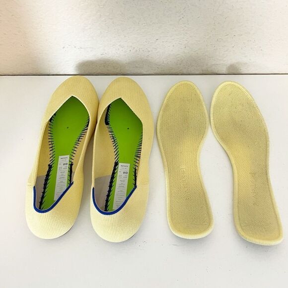 Rothy’s Women's pastel butter Yellow Round Toe Flats Women’s Size US 9 - Picture 10 of 11